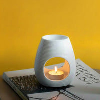 SET HORNITO BLANCO + TEALIGHTS SIN AROMA x 12u