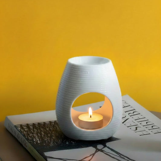 SET HORNITO BLANCO + TEALIGHTS SIN AROMA x 12u