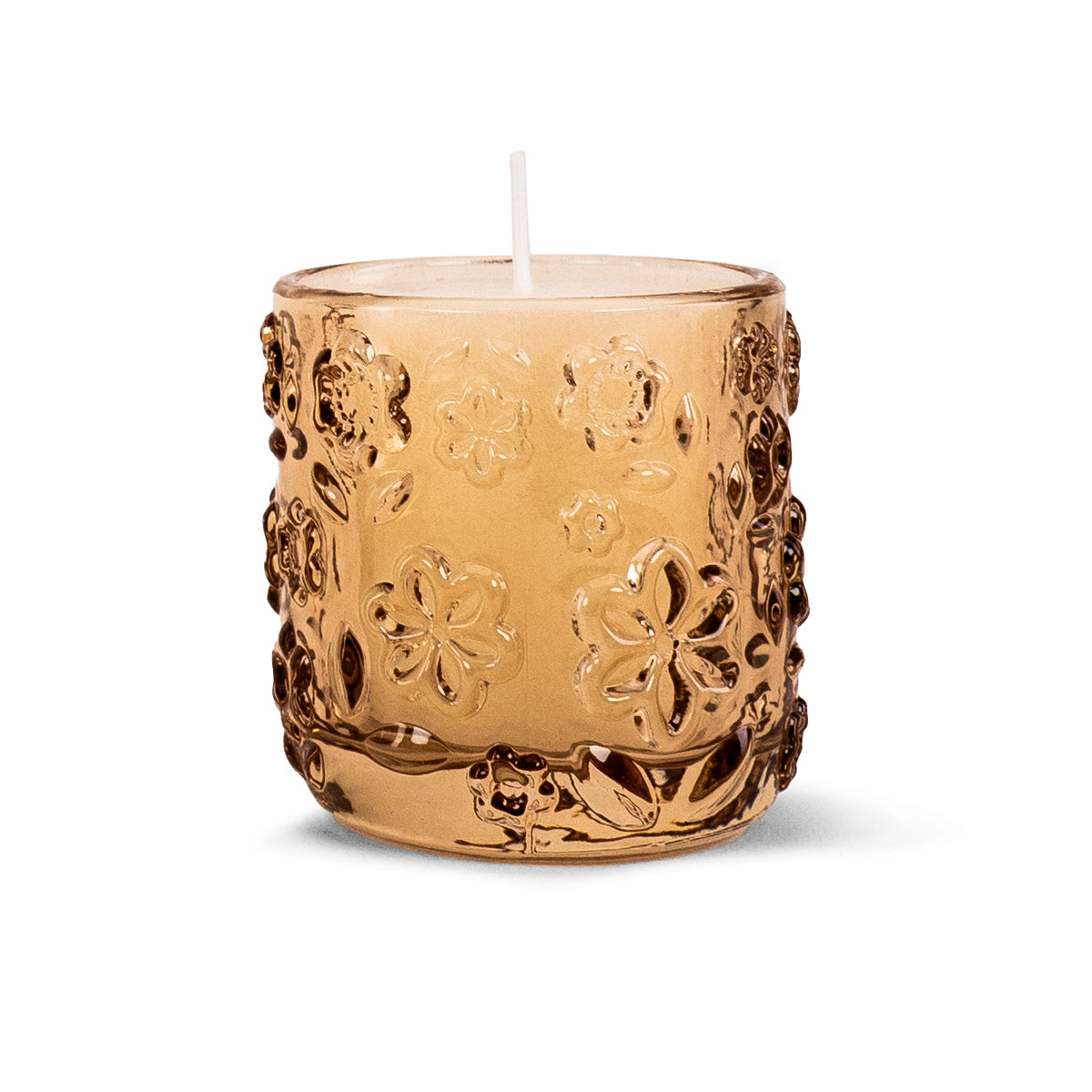 PORTAVELA FLORES NARANJA