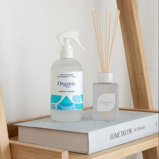 SET AROMATIZADOR DE AMBIENTE + DIFUSOR SPA SANDÍA & PEPINO