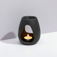 SET HORNITO GRIS + TEALIGHTS SIN AROMA x 12u