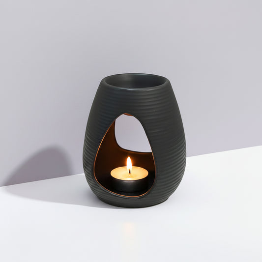 SET HORNITO GRIS + TEALIGHTS SIN AROMA x 12u