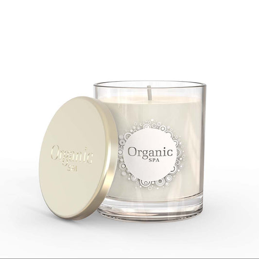 VELA VEGETAL EN VASO CHICO MANZANA & CANELA