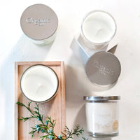VELA VEGETAL EN VASO CHICO MANZANA & CANELA